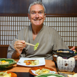 Diner typique dans le Honsen, auberge traditionnelle des montagnes japonnaises