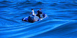 La mer à Armen par beau temps
