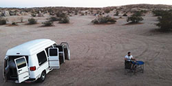 Camping dans la death valley