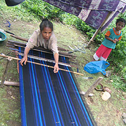 Tissage d'ikat