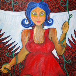 Peinture moderne d'un artiste d'Ubud