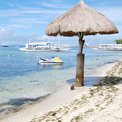 Petite plage devant le Tambuli Beach Resort, île de Mactan